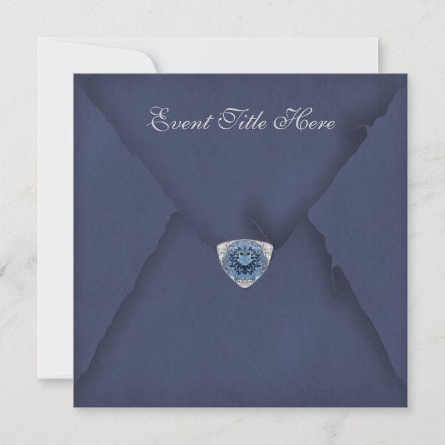 Invitation de fête personnalisée avec des bijoux (Devant)