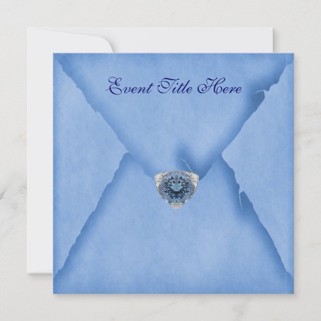 Invitation de fête personnalisée bijoux (Devant)