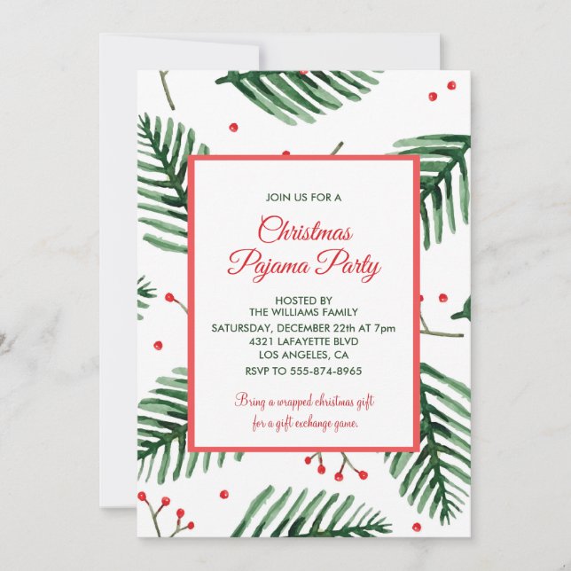 Invitation de fête pour adultes en sommeil Élégant (Devant)