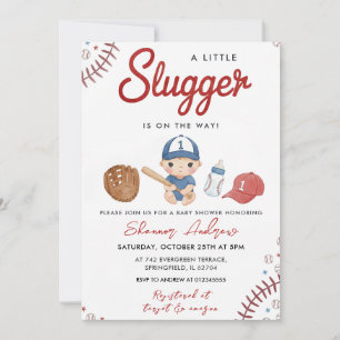 Invitation de fête prénatale pour bébé sportif de