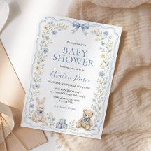Invitation de fête prénatale pour une nurserie de