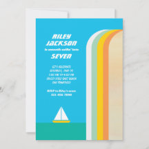 Invitation de fête Smooth Sailin
