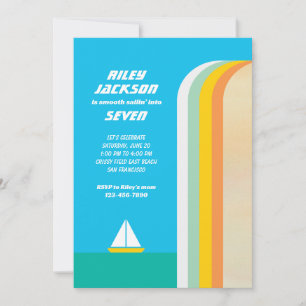 Invitation de fête Smooth Sailin