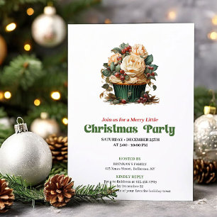Invitation de fête unique pour un muffin de Noël v
