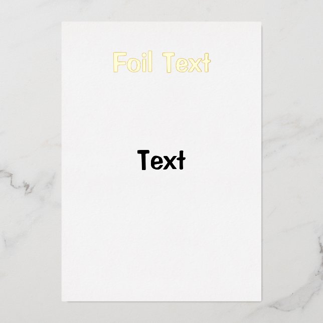 invitation de feuille de test (Recto)