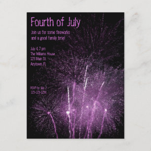 Invitation de feux d'artifice