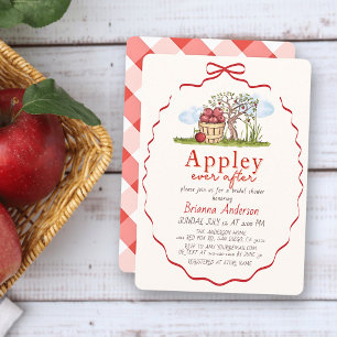 Invitation de Fiançailles Appley Ever After sous l