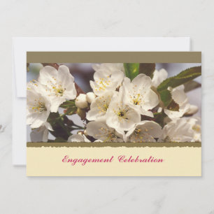 Invitation de fiançailles aux fleurs de cerisier