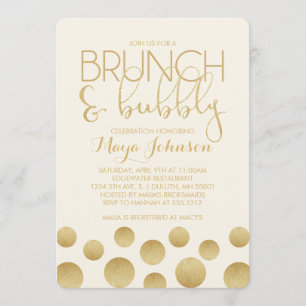 Invitation de Fiançailles Brunch et Bulles