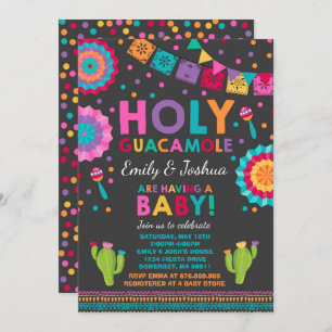 Invitation de Fiesta Baby shower Saint-Guacamole