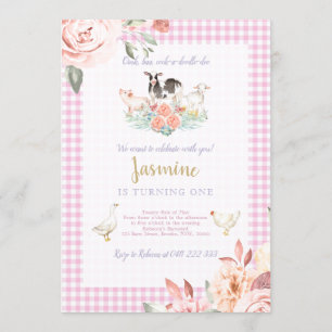 Invitation de fille d'anniversaire de Baryard de