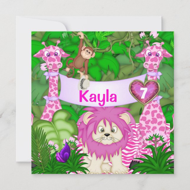 Invitation de filles dans la jungle du 5e annivers (Devant)