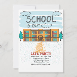 Invitation de fin d'année scolaire pour un bâtimen