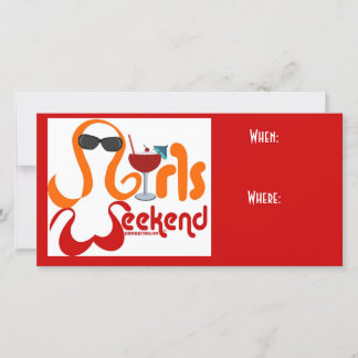 Invitation de fin de semaine pour filles