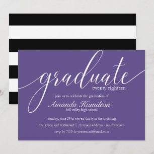 Invitation de fin d'études en typographie ultra vi