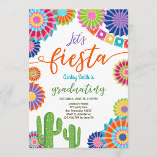 Invitation de finissants Fiesta Fête mexicaine