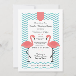 Invitation de Flamants roses d'écarlate