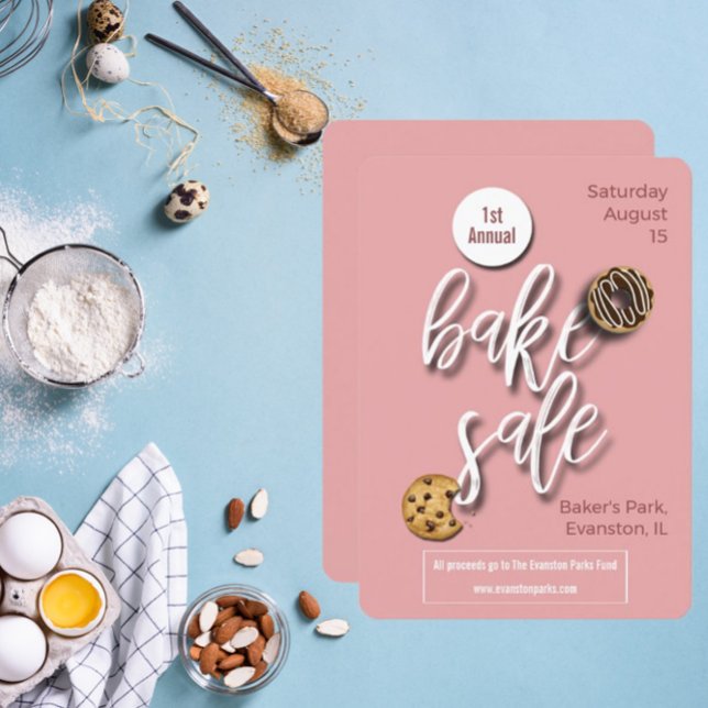 invitation de flyer de vente de gâteaux (Créateur téléchargé)