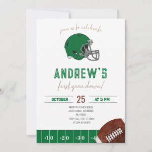 Invitation de football pour la première année