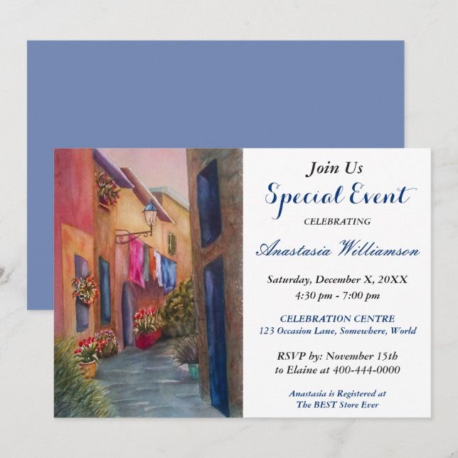 Invitation DE FUND RAISER PARTY (Devant / Derrière)