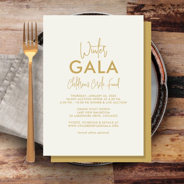 Invitation De Gala Simplement Déclarée (Créateur téléchargé)
