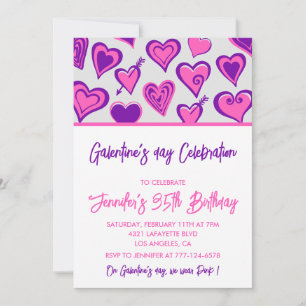 Invitation de Galentine copines Saint-Valentin vio