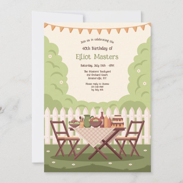 Invitation de Garden Party (Devant)