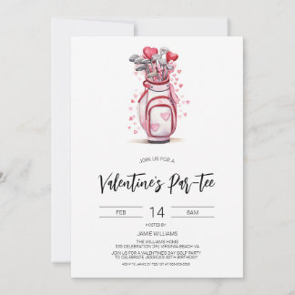 Invitation de golf de la Saint-Valentin, golf à la