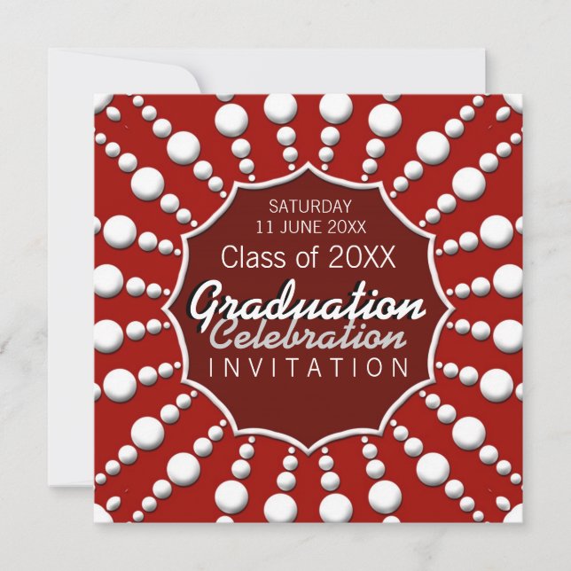 Invitation de graduation du Cercle de célébration (Devant)