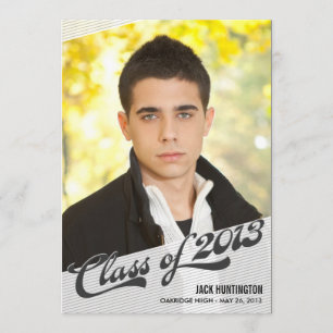 Invitation de graduation du temps de jeu - Charbon