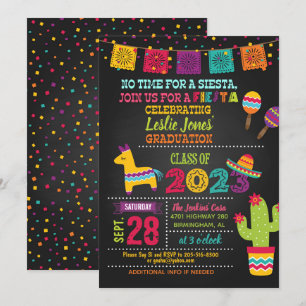 Invitation de graduation Fiesta - Blk (2023)