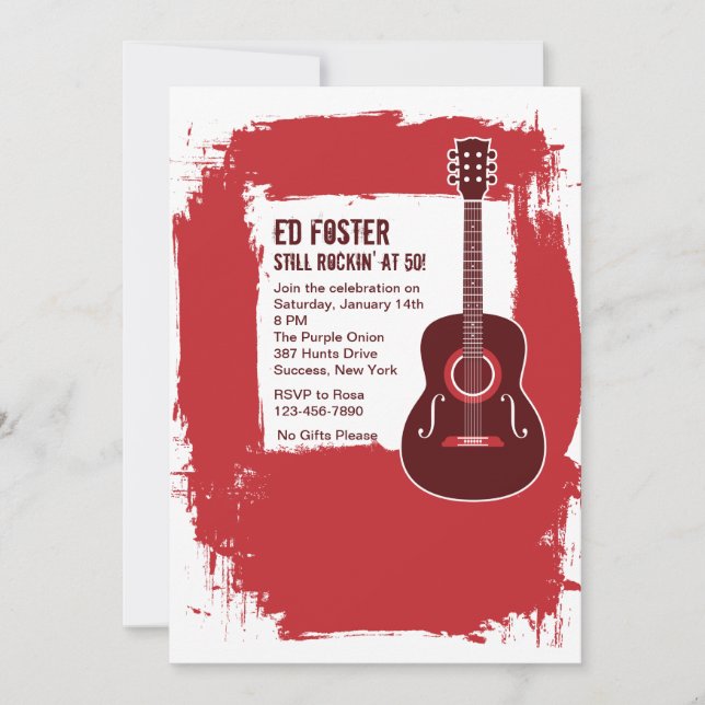 Invitation de guitare de Rockin (Devant)