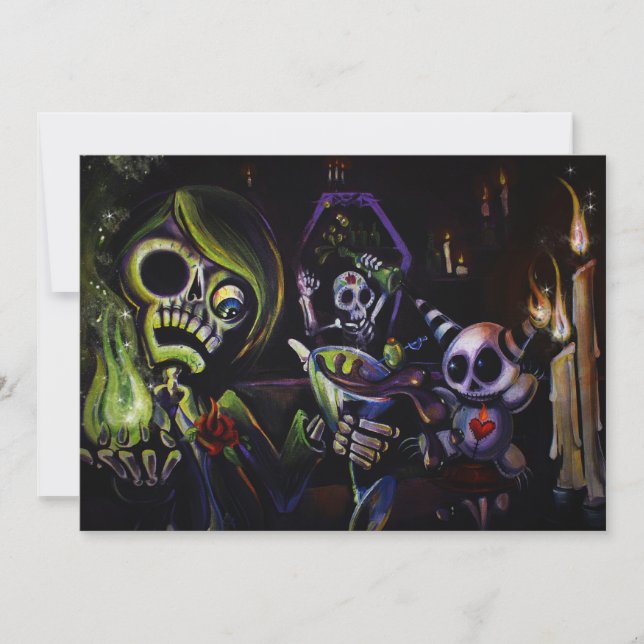 Invitation de Halloween (Devant)