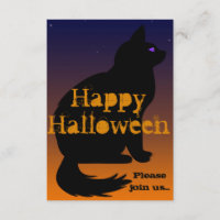 Invitation de Halloween du plot réflectorisé