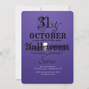 Invitation de Halloween Soiree