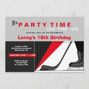 invitation de Hockey-thème
