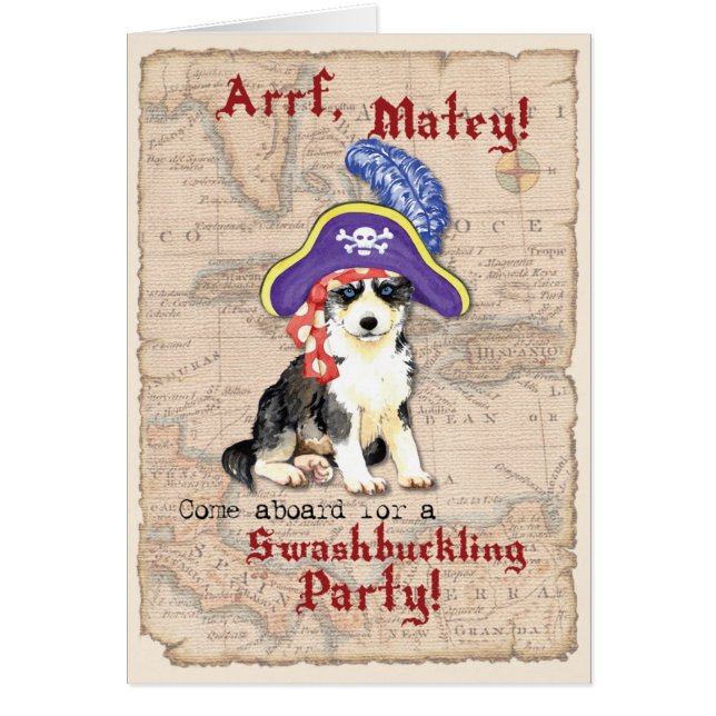 Invitation de Husky Pirate (Devant)