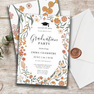 Invitation de jardin Fleur sauvage de printemps él