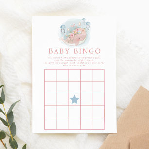 Invitation de jeu de bingo pour Baby Shower Fille