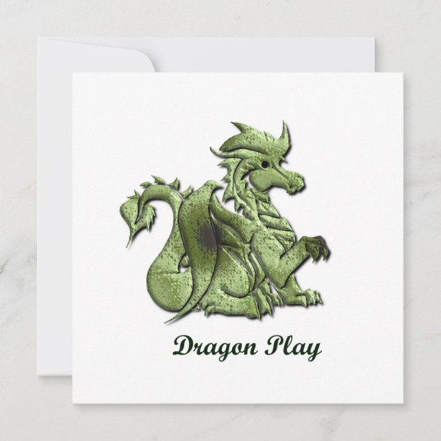 Invitation de jeu de dragon (Devant)