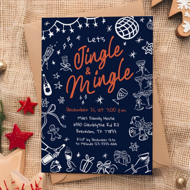 Invitation de Jingle et Mingle Party, Noël (Créateur téléchargé)