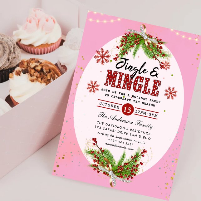 Invitation de Jingle & Mingle Holiday Party (Créateur téléchargé)