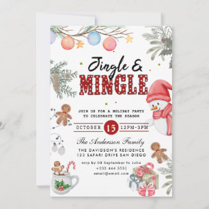 Invitation de Jingle & Mingle Holiday Party