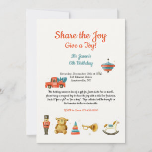 Invitation de Jouet de Vacances
