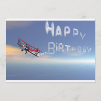 Invitation de joyeux anniversaire de Skywriter