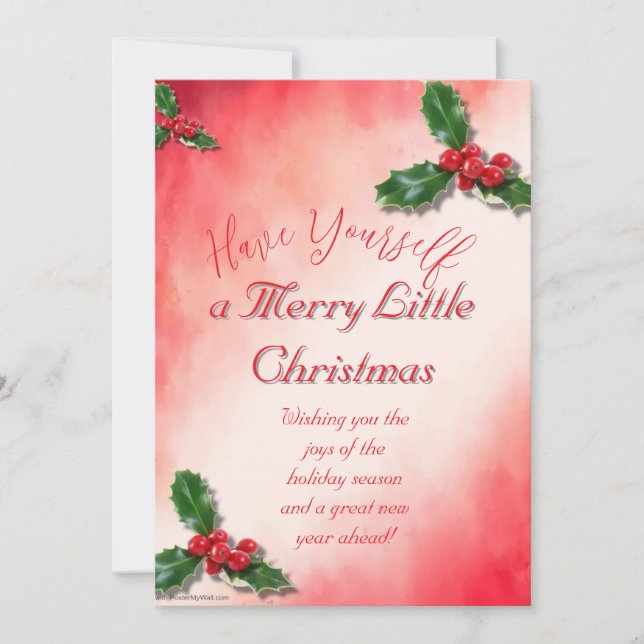 Invitation de Joyeux Noël (Devant)