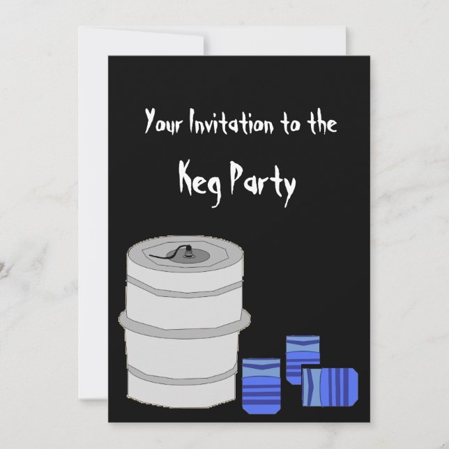 Invitation de Keg Party (Devant)