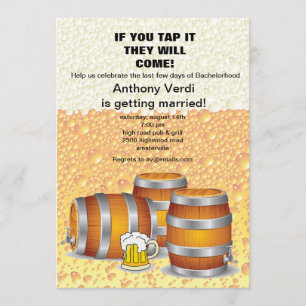 Invitation de Keg Party