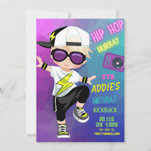 Invitation de Kickback Anniversaire (Garçon)