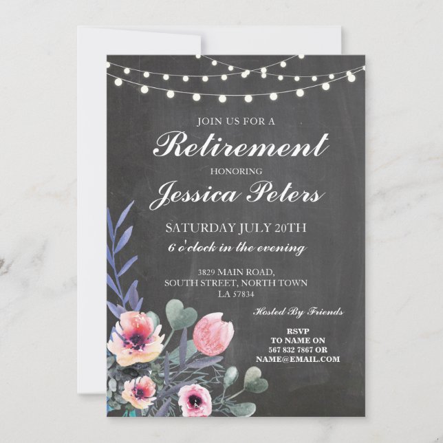 Invitation de la balaie à fleurs roses pour l'anni (Devant)